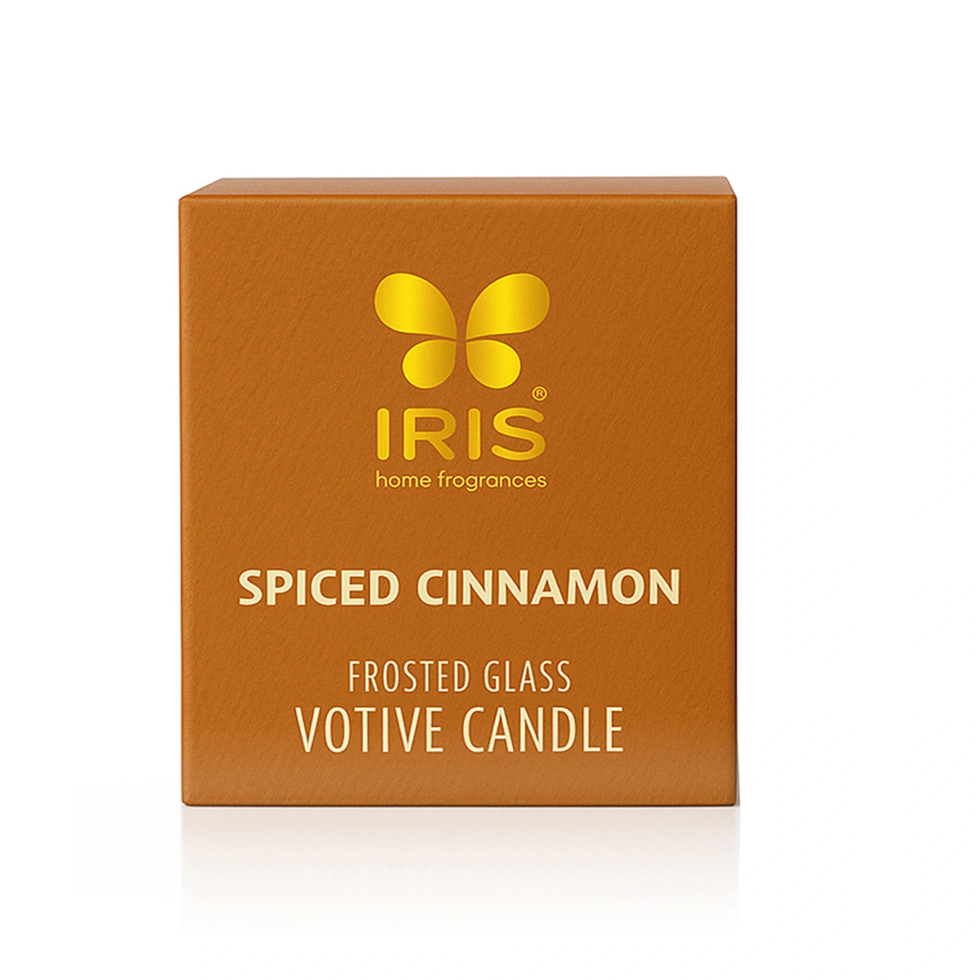 IRIS Spiced Cinnamon Frosted Shot glass scented candle