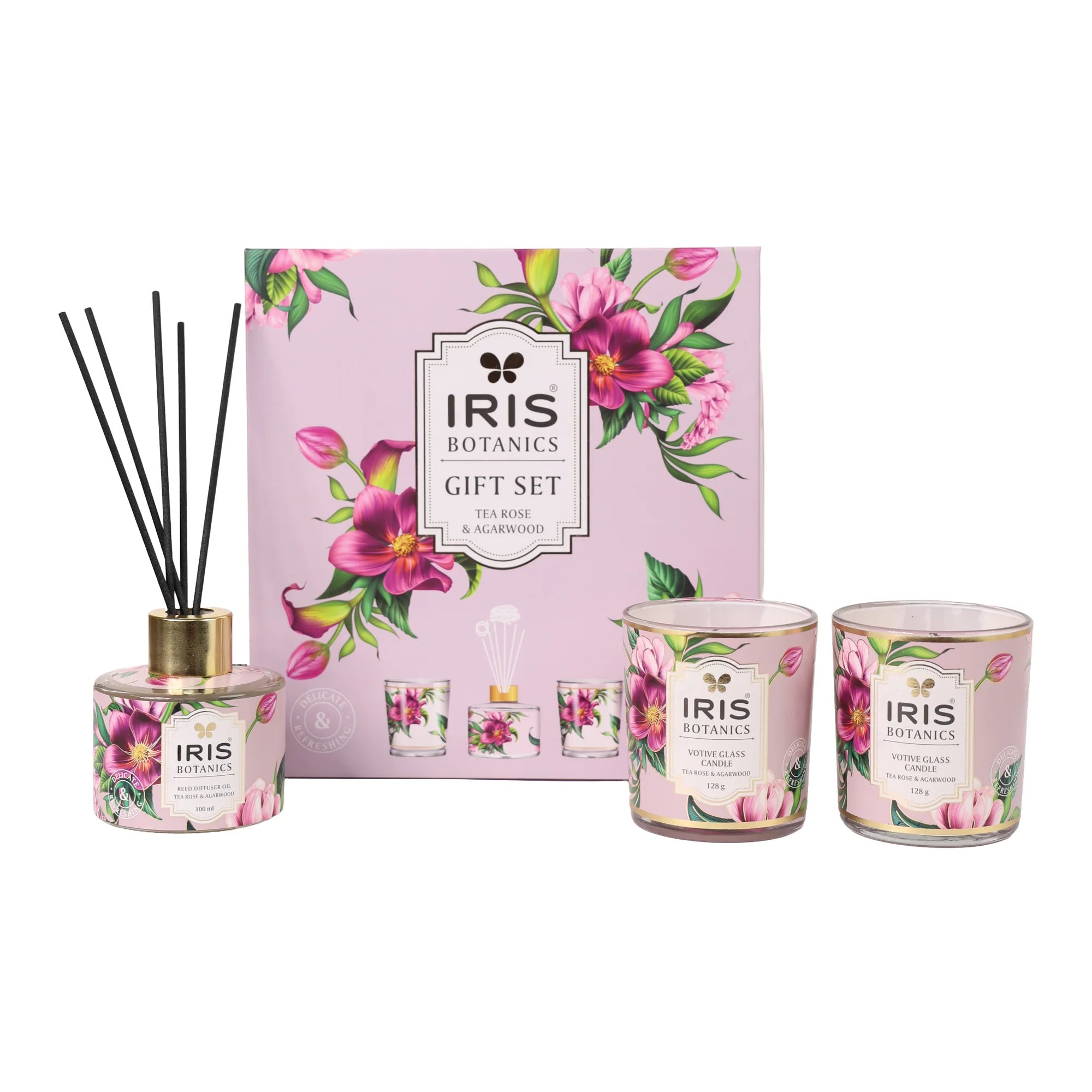 IRIS BOTANICS TEA ROSE & AGARWOOD GIFT SET