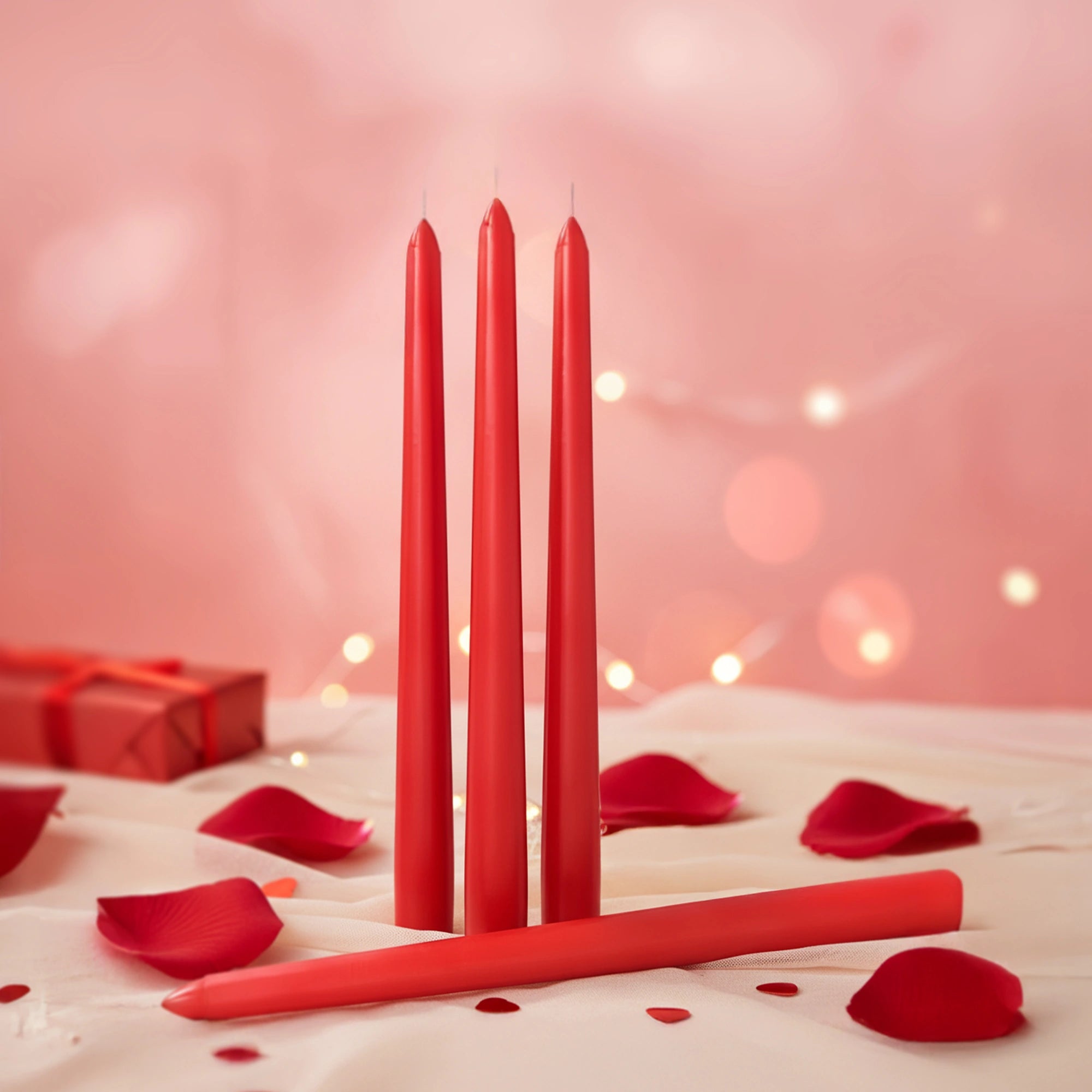 IRIS Berry Fragranced Taper Candles | Pack of 4 | 8Hrs Burning Time | 10 Inch