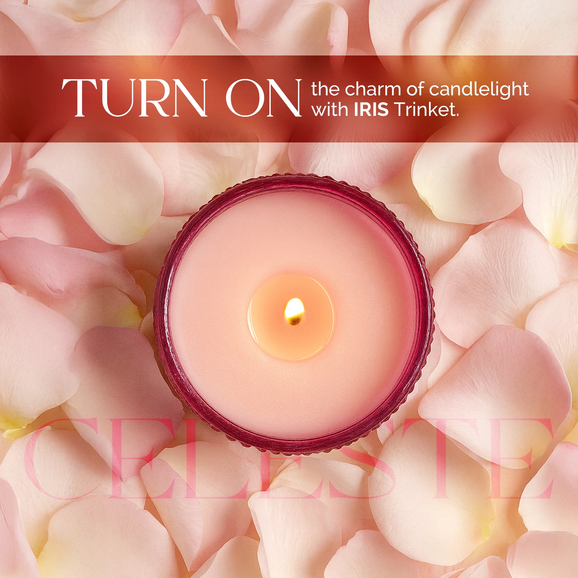 IRIS Celeste Trinket Glass Jar Candle Pink – Fleur