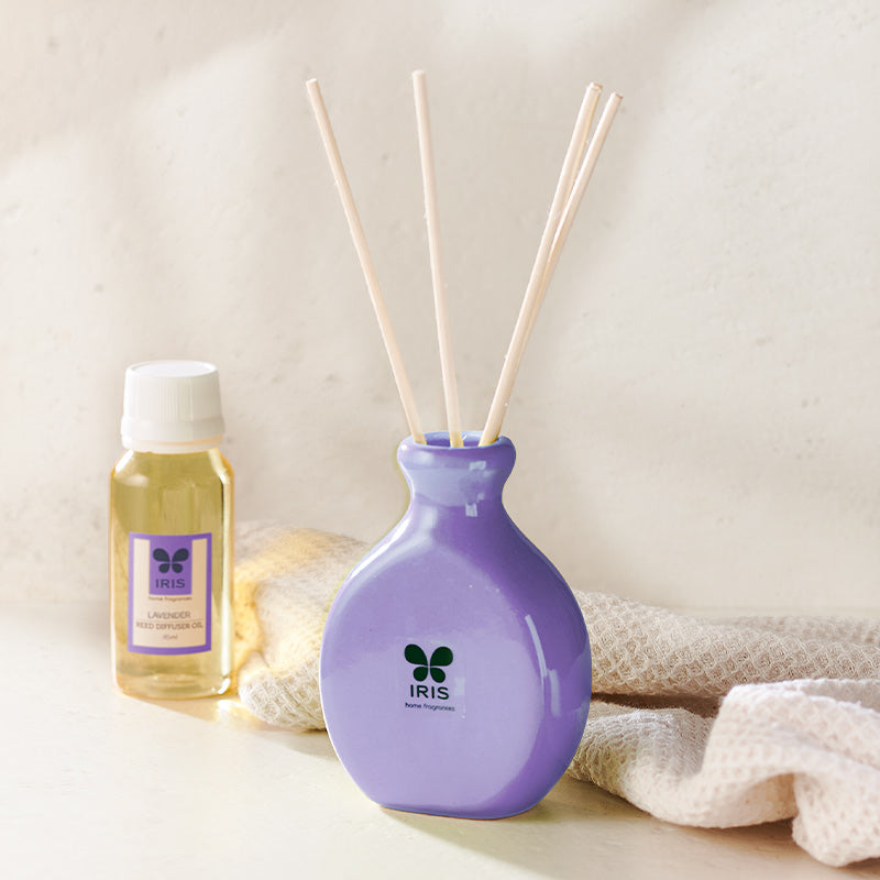 IRIS Lavender Reed Diffuser Set - Chic Elegance. Buy Now – IRIS Home ...