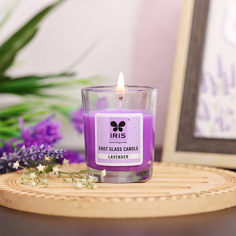 IRIS Shot Glass Scented Candle - Lavender