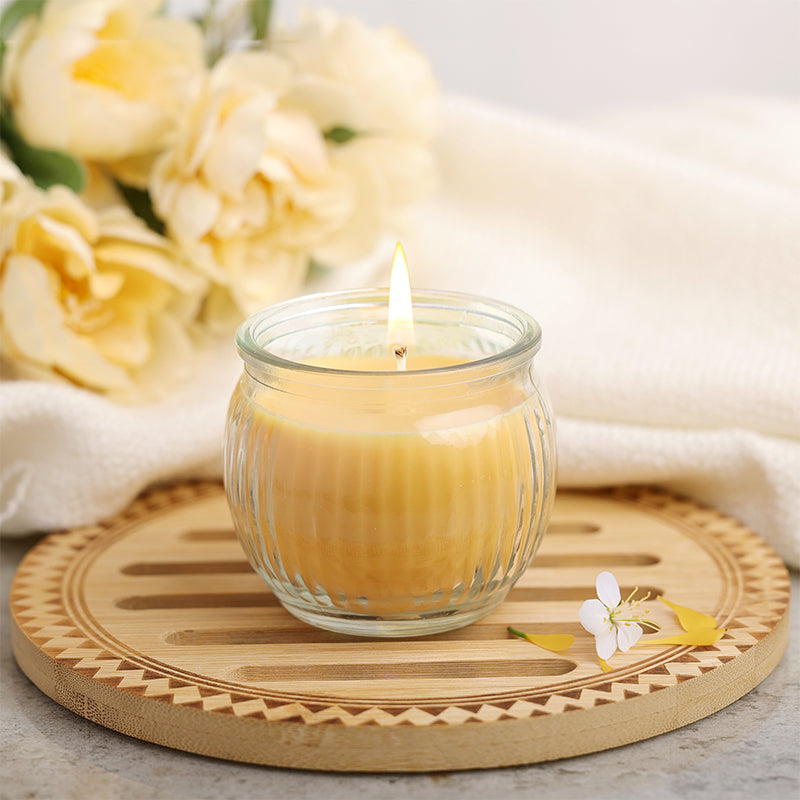Ribbed Jar candle - Mango Sorbet